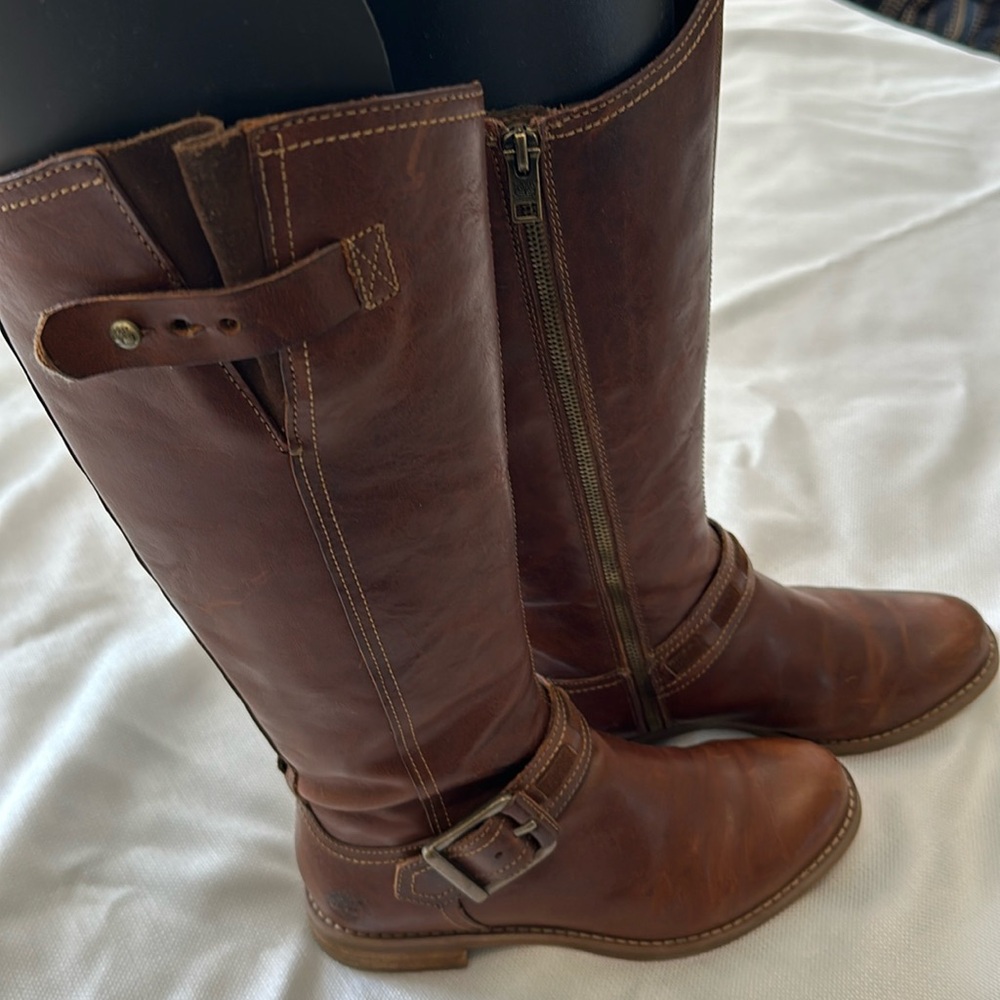 Timberland brown leather boots